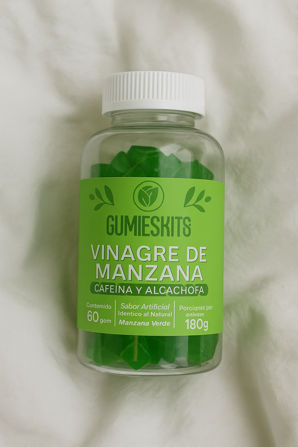 GummieSkits: Gomitas de Vinagre de Manzana🍏con Cafeína y Alcachofa