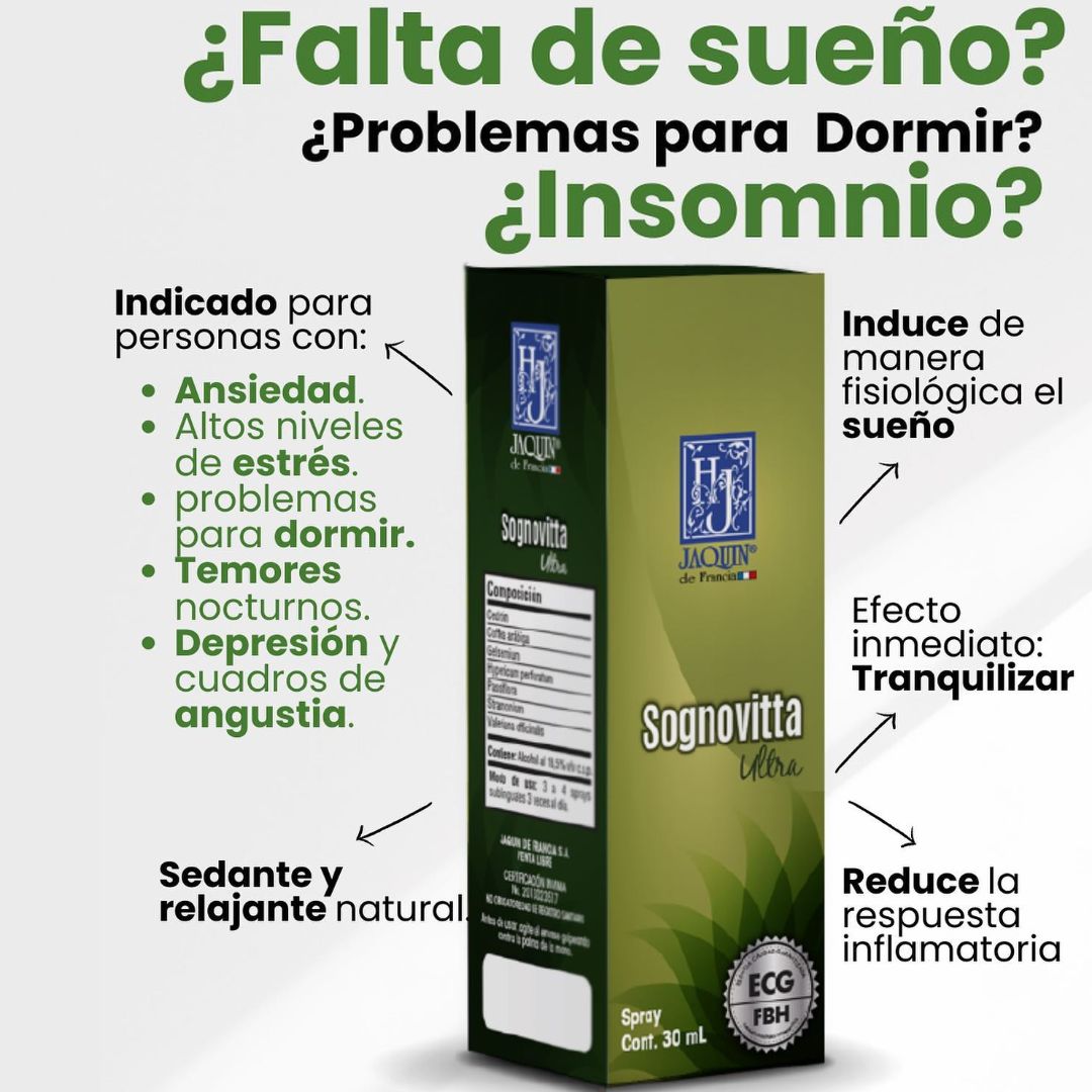 Sognovitta Ultra - Spray para combatir el insomnio
