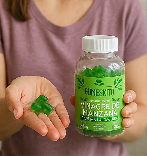 GummieSkits: Gomitas de Vinagre de Manzana🍏con Cafeína y Alcachofa