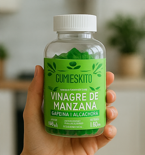 GummieSkits: Gomitas de Vinagre de Manzana🍏con Cafeína y Alcachofa