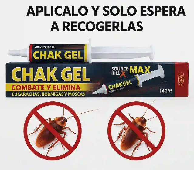 CHAK-GEL® 🏡✨ DÍLE ADIÓS A LAS CUCARACHAS PARA SIEMPRE