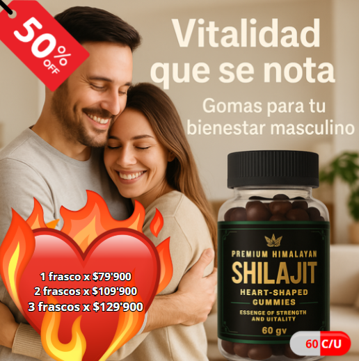 GOMAS SHILAJIT x 60 C/U+ eBook "Desata tu Testosterona, Guía practica" GRATIS