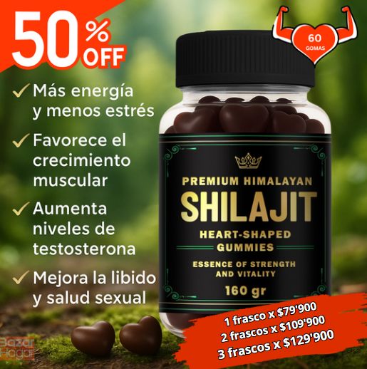 GOMAS SHILAJIT x 60 C/U+ eBook "Desata tu Testosterona, Guía practica" GRATIS