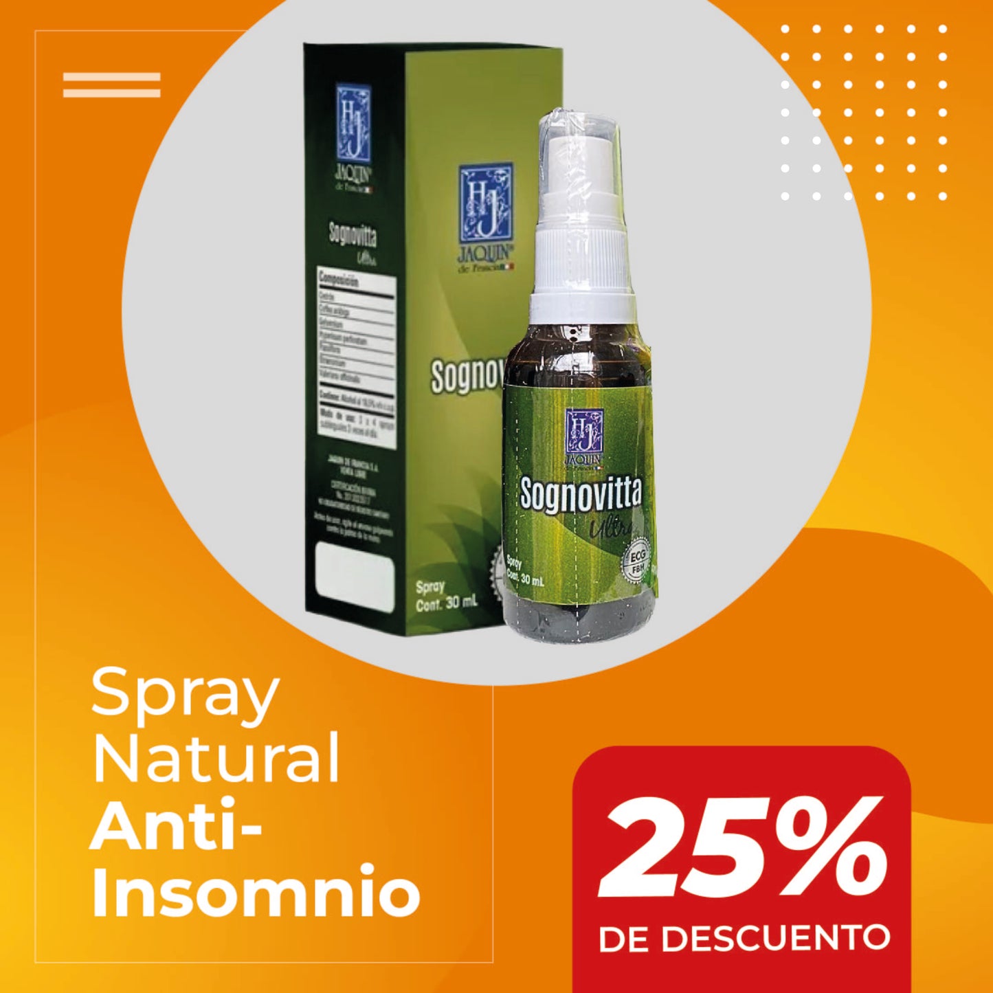 Sognovitta Ultra - Spray para combatir el insomnio