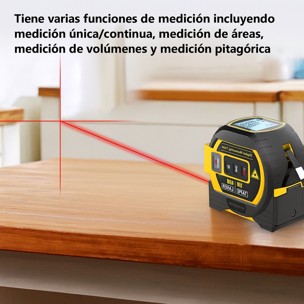 LáserTape Pro 40m ¡Olvídate de los metros Tradicionales!