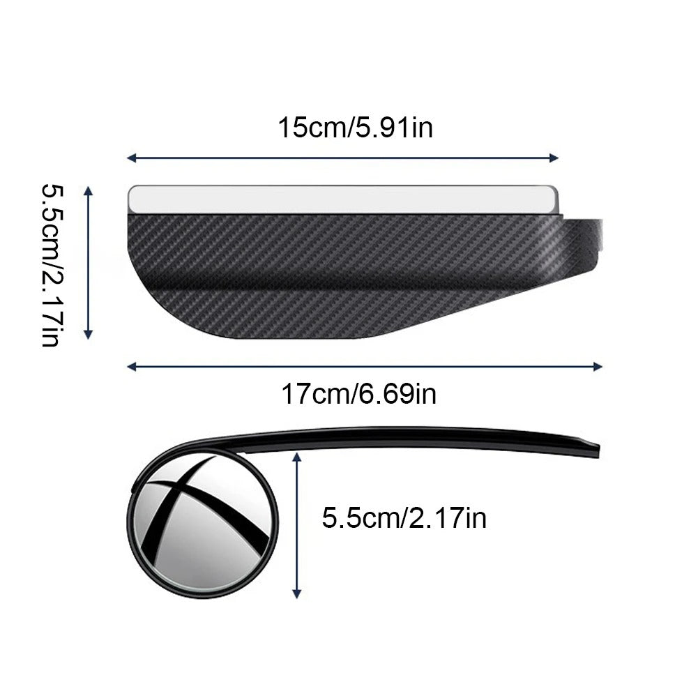 ClearView™ 2-en-1🚗Protección de Lluvia + Espejo de Punto Ciego