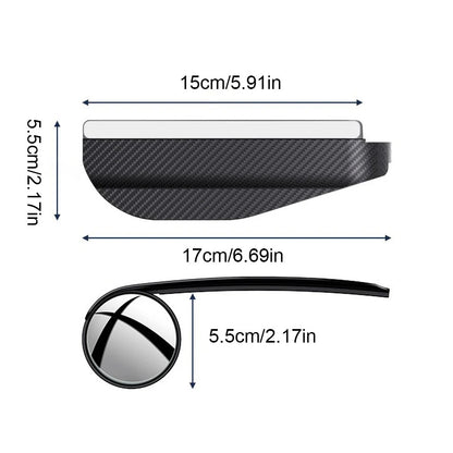 ClearView™ 2-en-1🚗Protección de Lluvia + Espejo de Punto Ciego