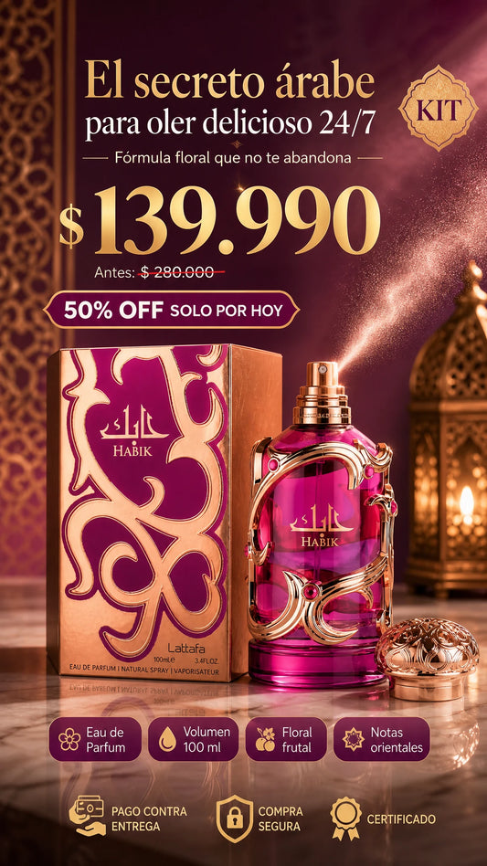 Set de Fragancia Lattafa Habik para Mujer