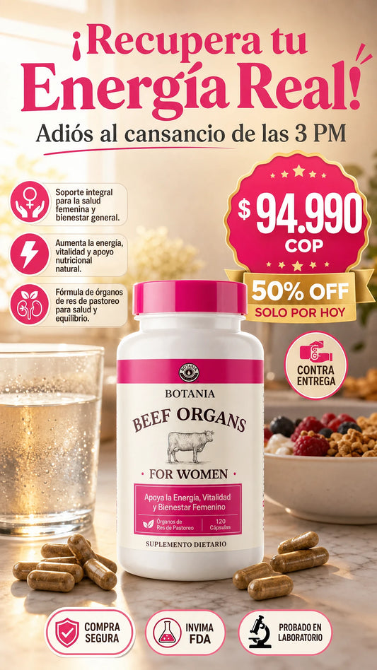 Botania Beef Organs for Women - Suplemento de Órganos de Res