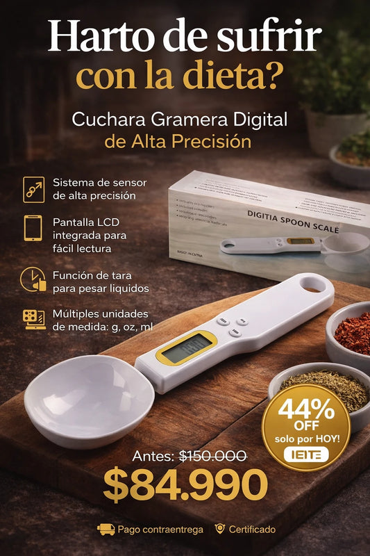 Cuchara Gramera Digital de Alta Precisión