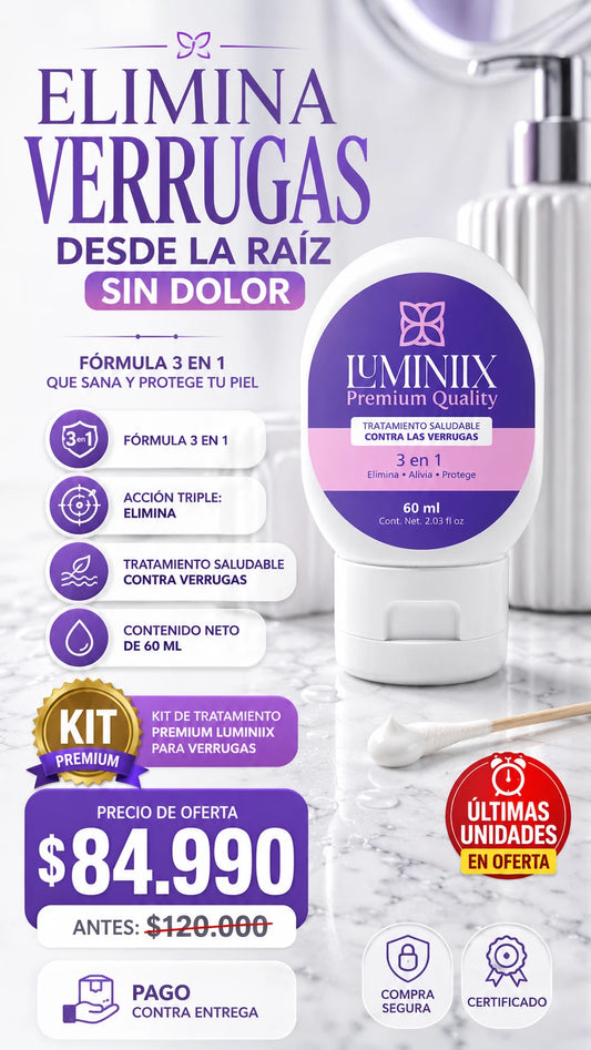 Kit de Tratamiento Premium Luminiix para Verrugas