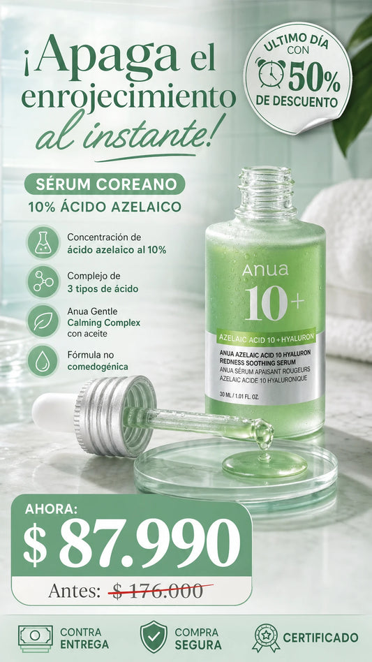 Anua 10% Azelaic Acid + Hyaluron Redness Soothing Serum