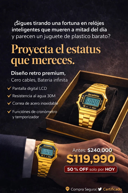 Colección de Relojes Digitales Scottie Retro