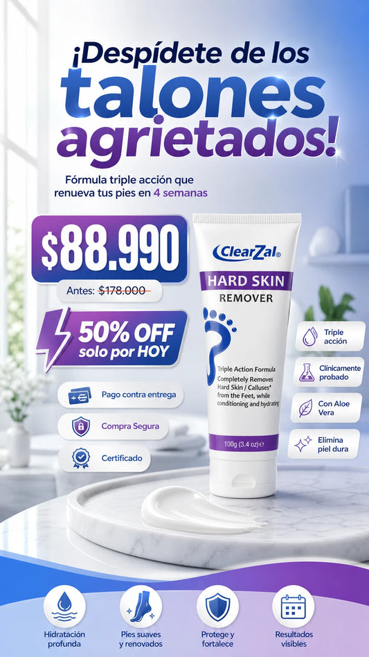 ClearZal Hard Skin Remover Crema Removedora de Callos