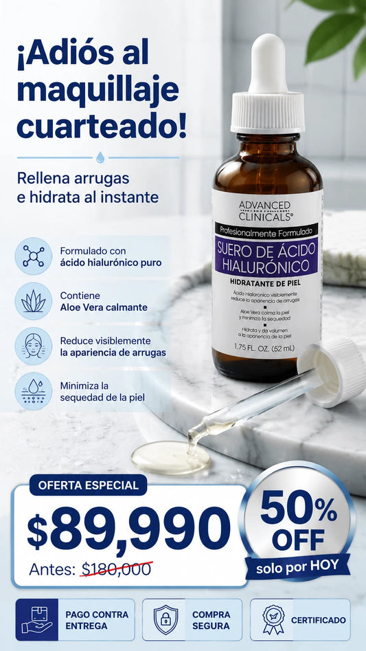 Advanced Clinicals Hyaluronic Acid Serum For Face