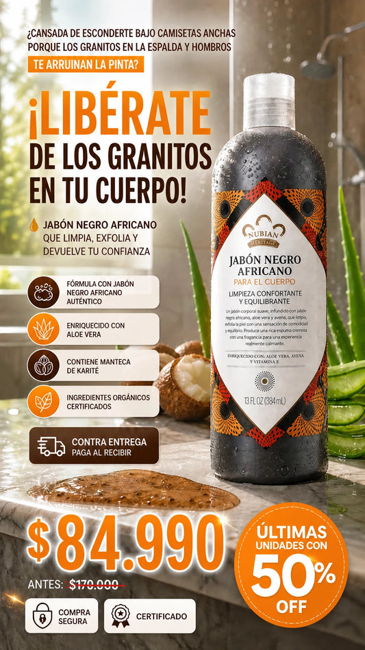 Nubian Heritage African Black Soap Body Wash