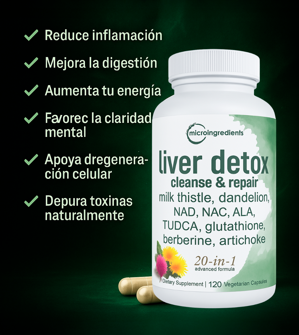 DetoxLiverPro🔥Limpia, protege y revitaliza tu cuerpo desde el hígado con una sola fórmula diaria