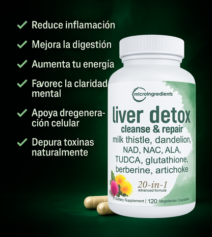 DetoxLiverPro🔥Limpia, protege y revitaliza tu cuerpo desde el hígado con una sola fórmula diaria