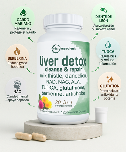 DetoxLiverPro🔥Limpia, protege y revitaliza tu cuerpo desde el hígado con una sola fórmula diaria