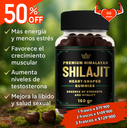 GOMAS SHILAJIT x 60 C/U+ eBook "Desata tu Testosterona, Guía practica" GRATIS