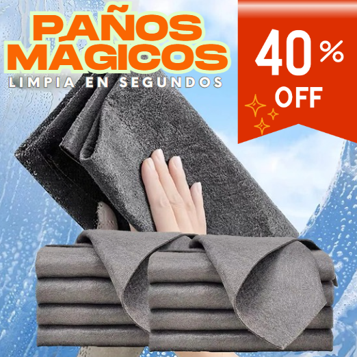Paños Mágicos de Microfibra Reutilizable X5 -LimpiaMax®
