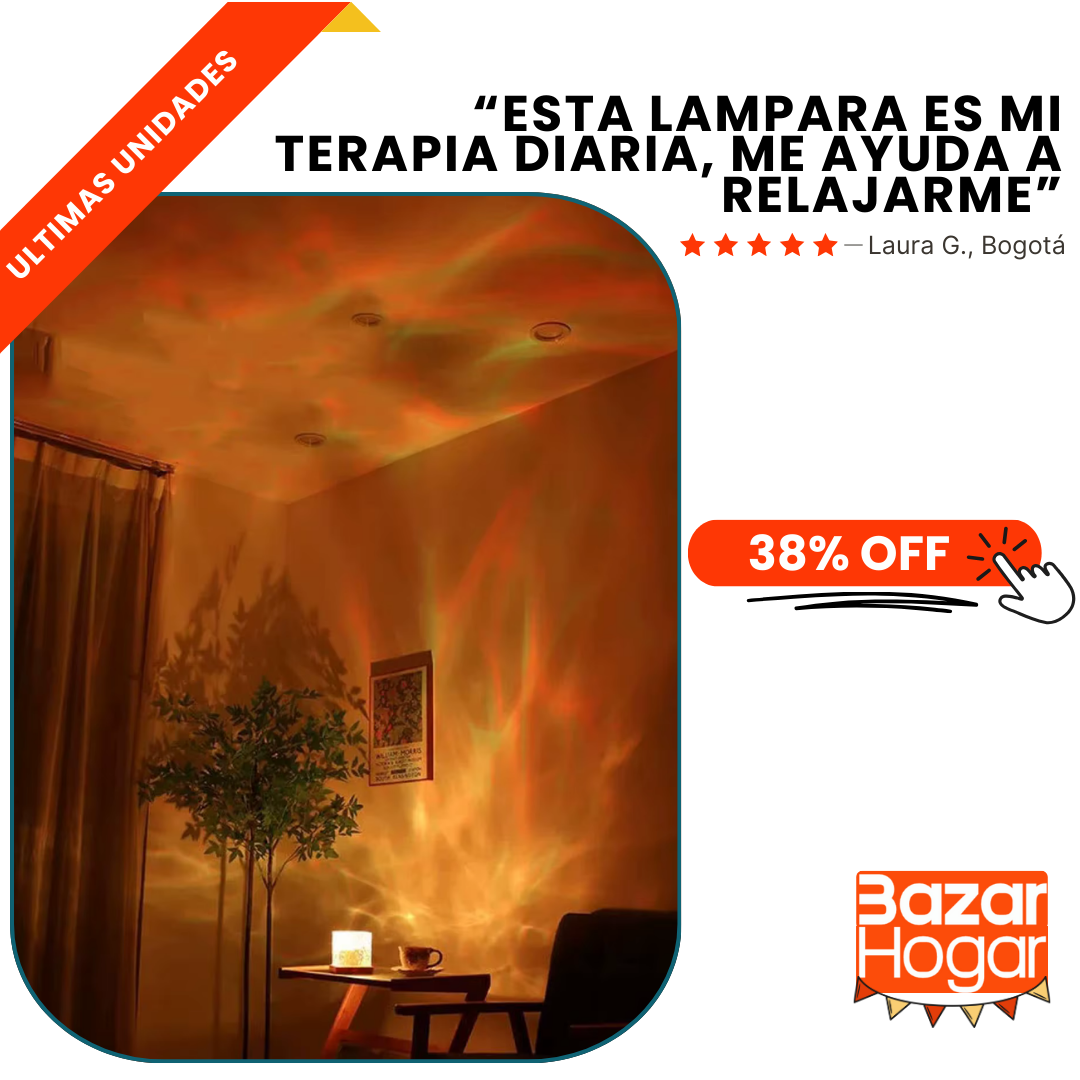 AuroraLuz® 🌌Lámpara de Auroras Boreales: Relájate y Sueña con los Colores del Cielo🌌