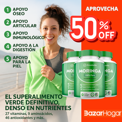 MoringaVital+ cápsulas🌿Nutrición Verde para tu Día