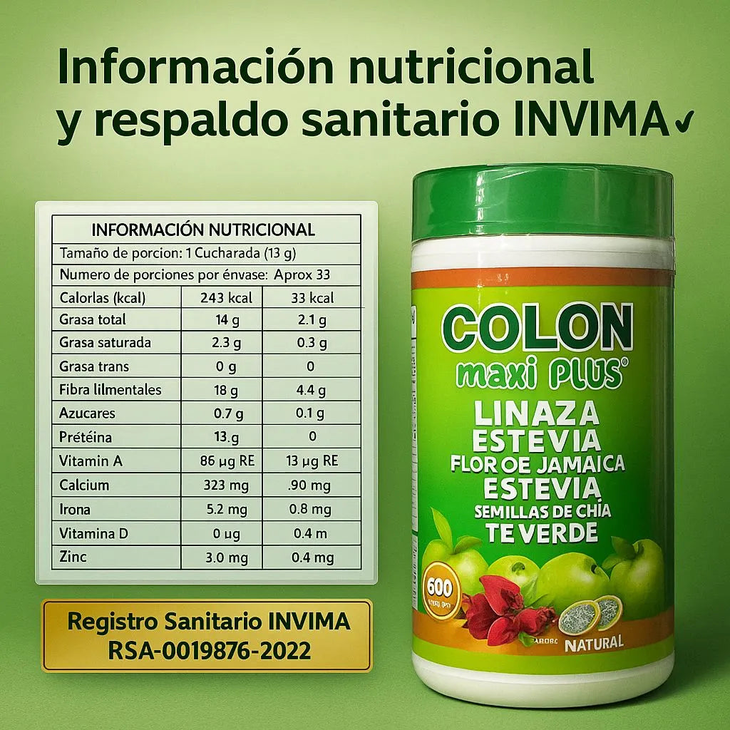 Vital Colon MaxiPlus✨Fibra Avanzada y Bienestar Digestivo + Colágeno Marino de REGALO