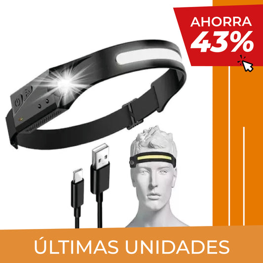 Luminox Pro🔦Linterna Inteligente para Cabeza ¡Máxima Iluminación Sin Usar las Manos!