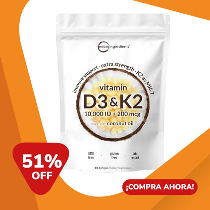 VitalForce Duo - Vitamina D3+K2 Soporte Óseo e Inmunológico