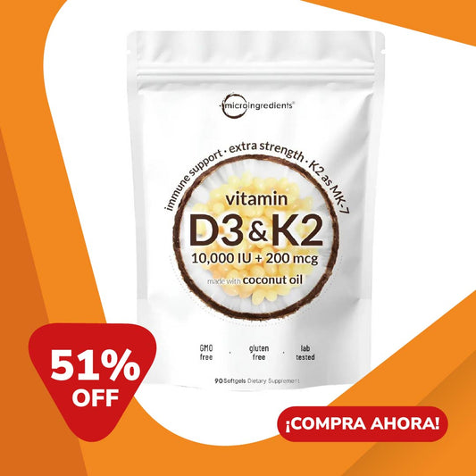 VitalForce Duo - Vitamina D3+K2 Soporte Óseo e Inmunológico