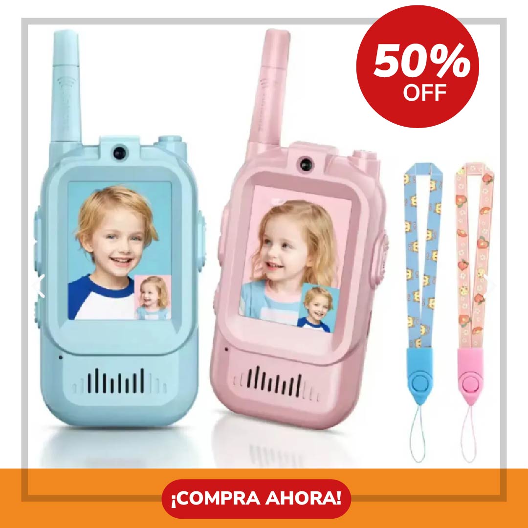 📱ExploraTalk Kids™ 🧒– Walkie Talkie Infantil con Cámara y Pantalla