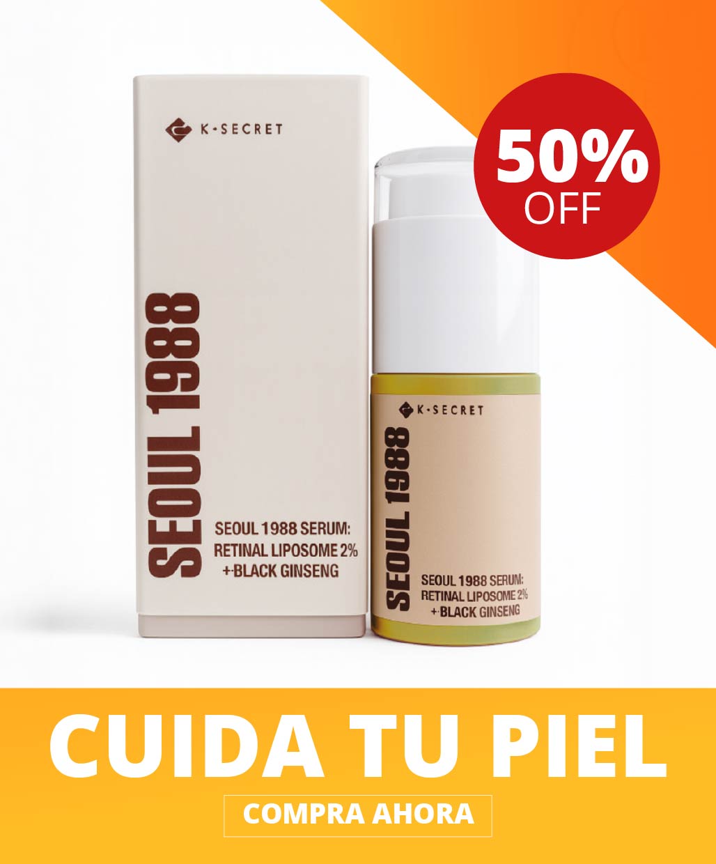 Seoul 1988 - Crema Sérum & Contorno Antiedad de Belleza Coreana