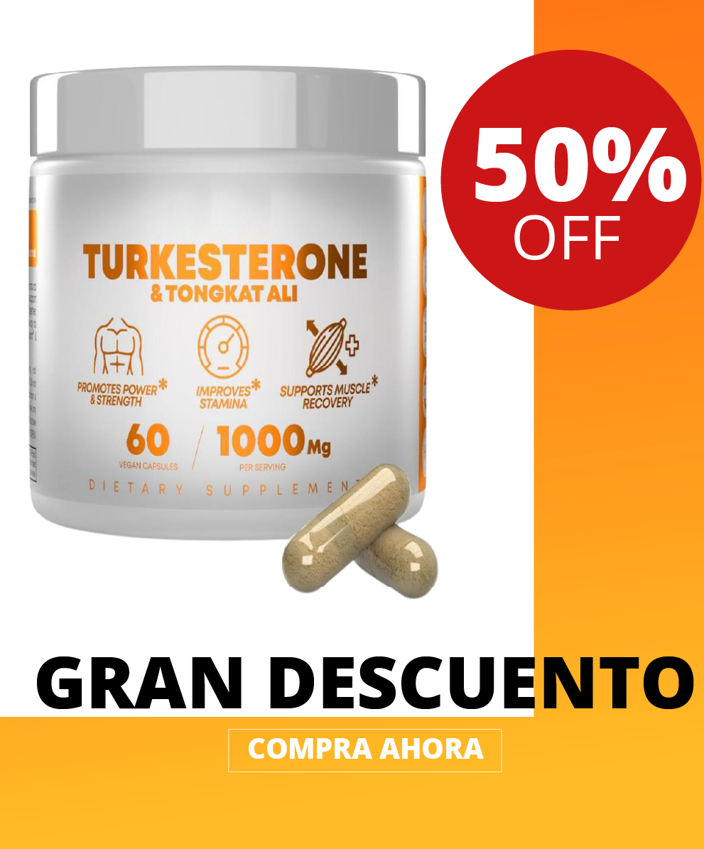 Turkesterone + Tongkat Ali🔥Testosterona natural para activar todo tu potencial físico.