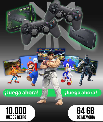 Retro PlayStick™🎮+10,000 Juegos Retro para TODAS las edades