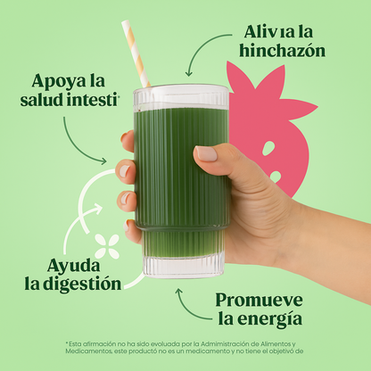 Bloom Greens Fresa & Kiwi: Tu Dosis Diaria de Superfoods para una Digestión Liviana y Energía Natural
