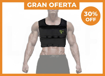 Chaleco Peso Total 10Kg - Entrena Más Fuerte, Avanza Más Rápido