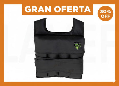 Chaleco Peso Total 10Kg - Entrena Más Fuerte, Avanza Más Rápido